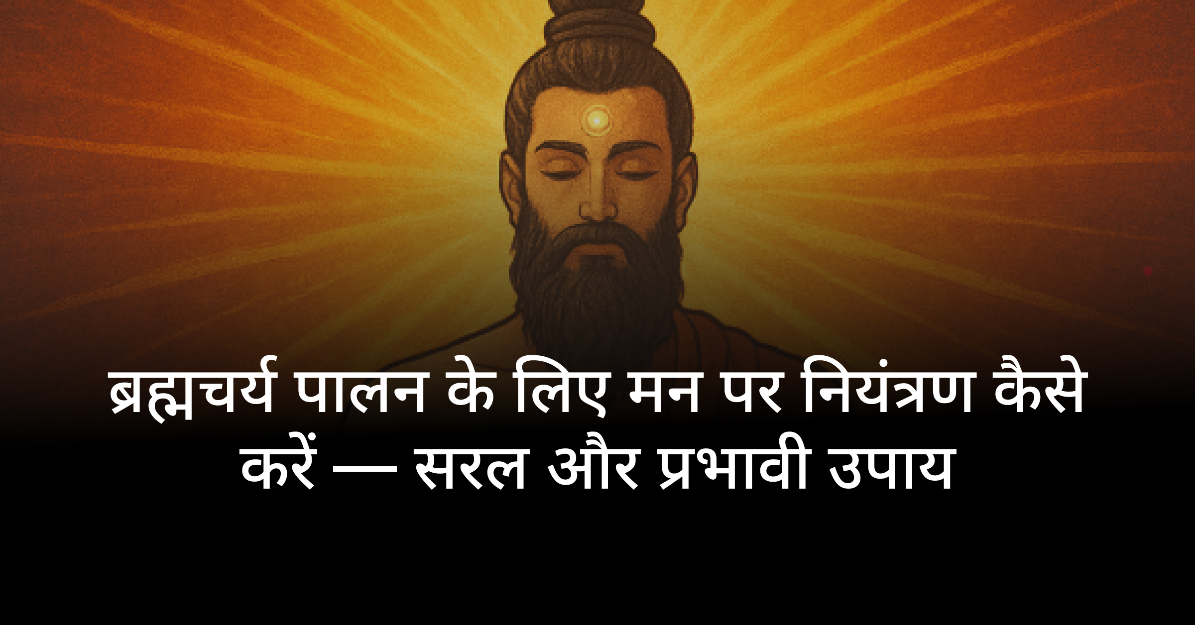 ब्रह्मचर्य पालन के लिए मन पर नियंत्रण कैसे करें — सरल और प्रभावी उपाय